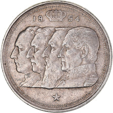 Münze, Belgien, Baudouin I, 100 Francs, 100 Frank, 1954, SS, Silber, KM:138.1