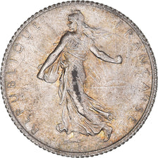 Coin, France, Semeuse, Franc, 1914, Paris, AU(55-58), Silver, KM:844.1