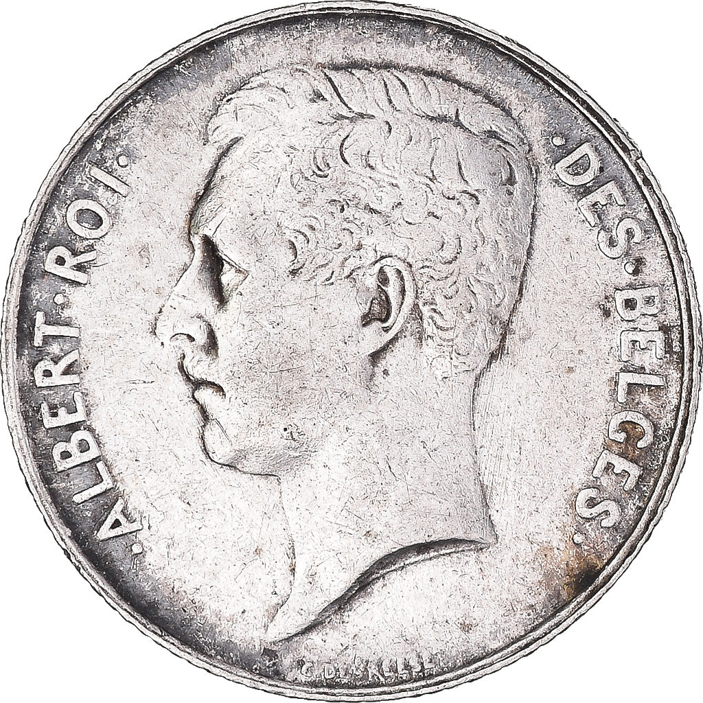 Coin, Belgium, Albert I, Franc, 1912, EF(40-45), Silver, KM:72