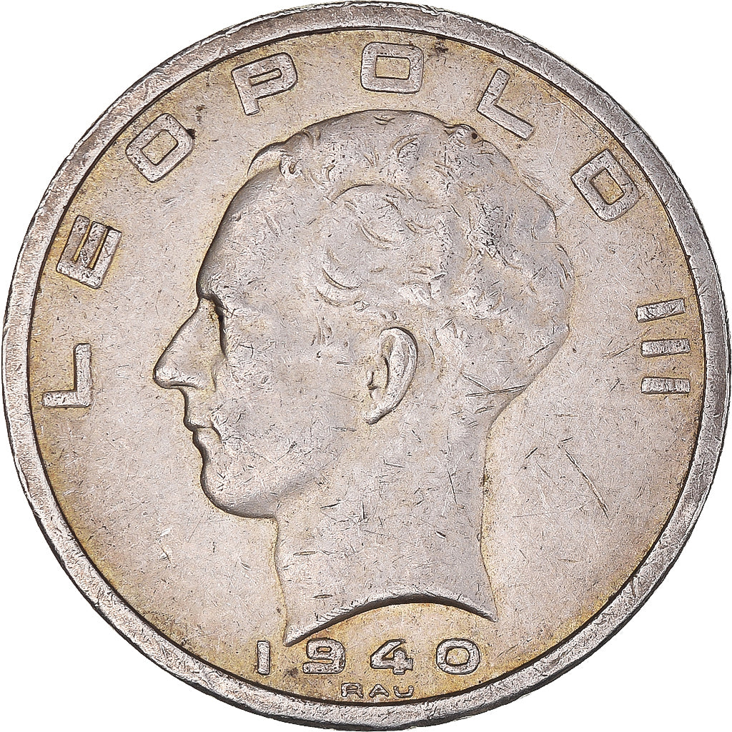 Coin, Belgium, Leopold III, 50 Francs, 50 Frank, 1940, Tranche B, EF(40-45)