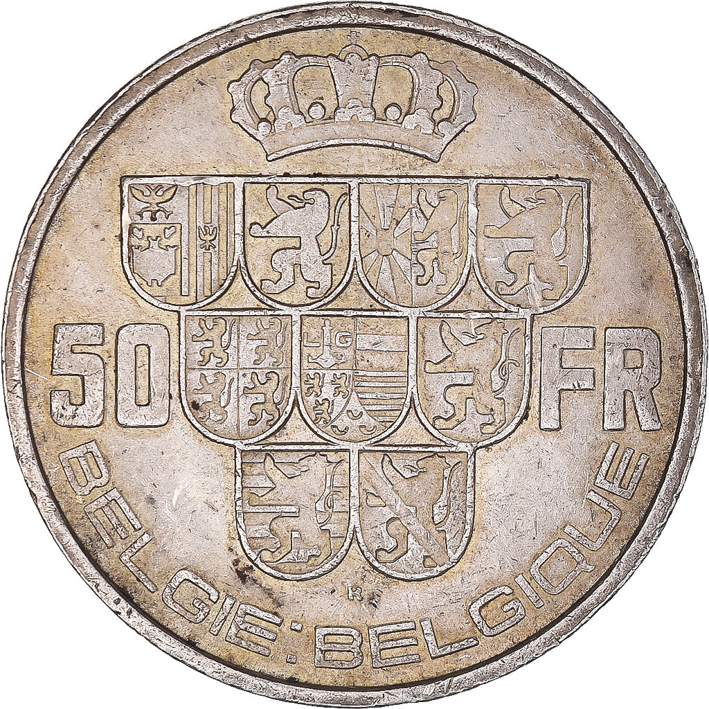 Coin, Belgium, Leopold III, 50 Francs, 50 Frank, 1940, Tranche B, EF(40-45)