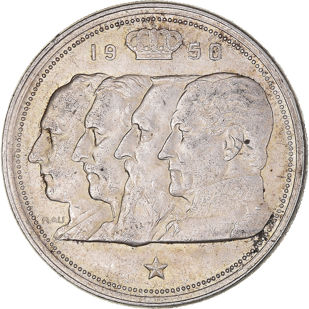 Coin, Belgium, Régence Prince Charles, 100 Francs, 100 Frank, 1950, AU(50-53)
