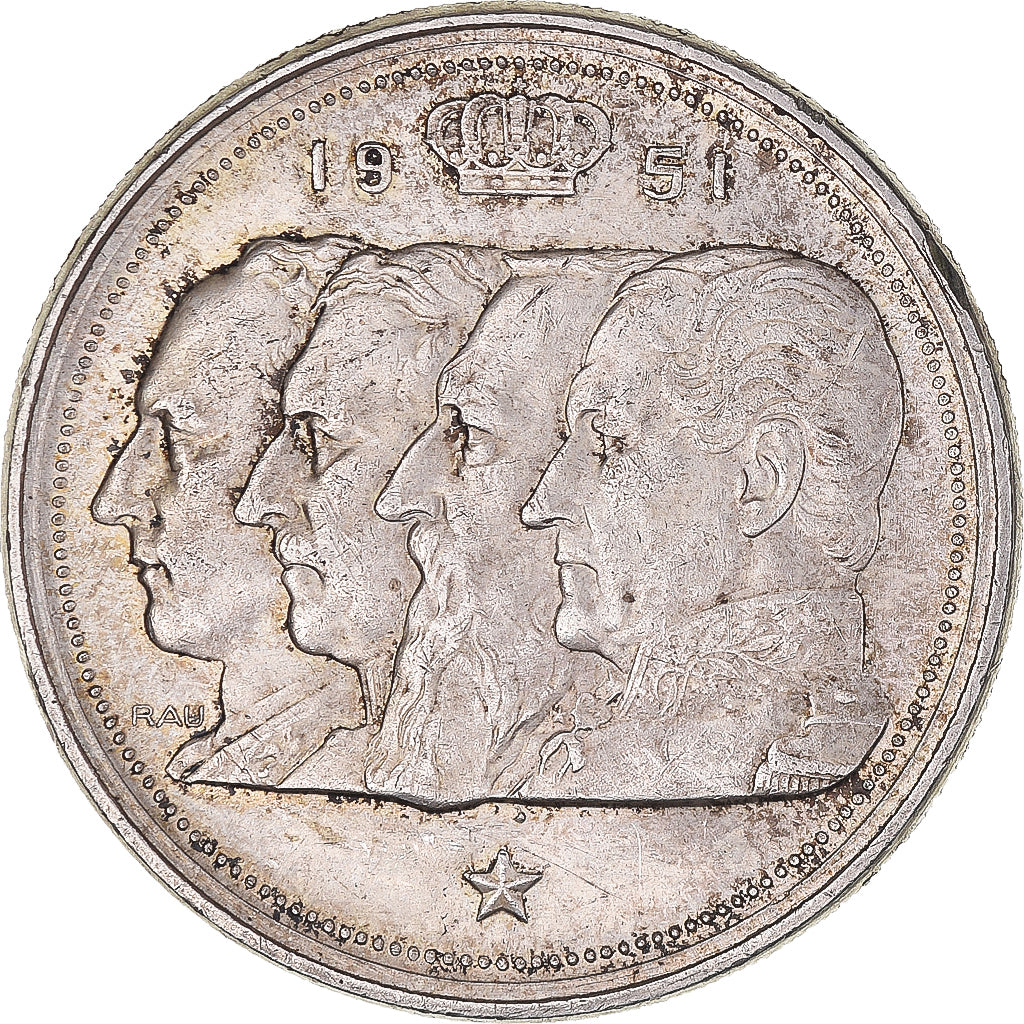 Münze, Belgien, Régence Prince Charles, 100 Francs, 100 Frank, 1951, SS