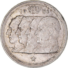 Münze, Belgien, Régence Prince Charles, 100 Francs, 100 Frank, 1951, SS