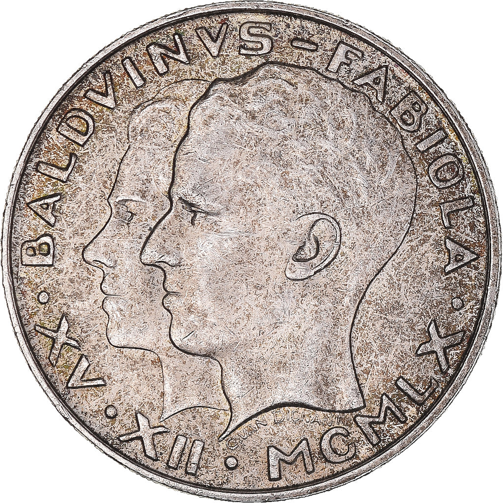Moneta, Belgio, Baudouin I, 50 Francs, 50 Frank, 1960, BB+, Argento, KM:152.1