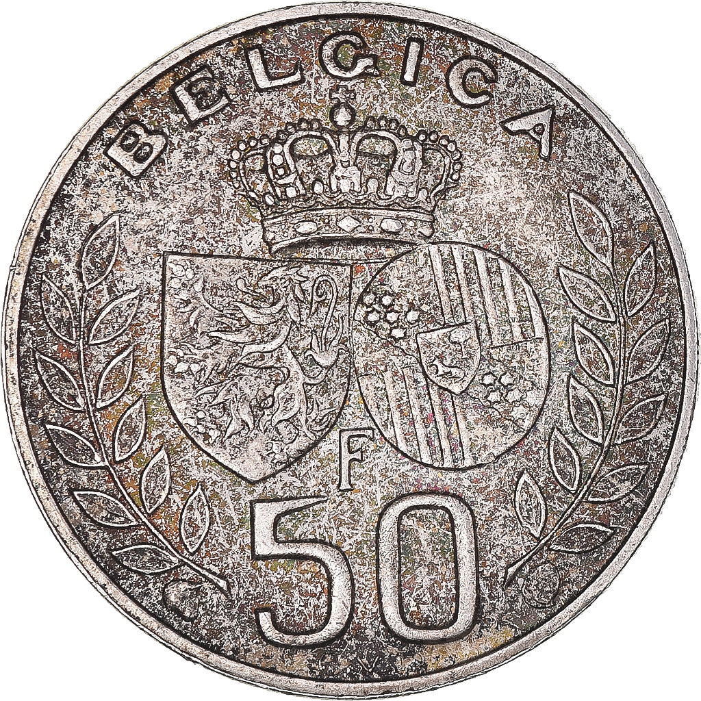 Moneta, Belgio, Baudouin I, 50 Francs, 50 Frank, 1960, BB+, Argento, KM:152.1