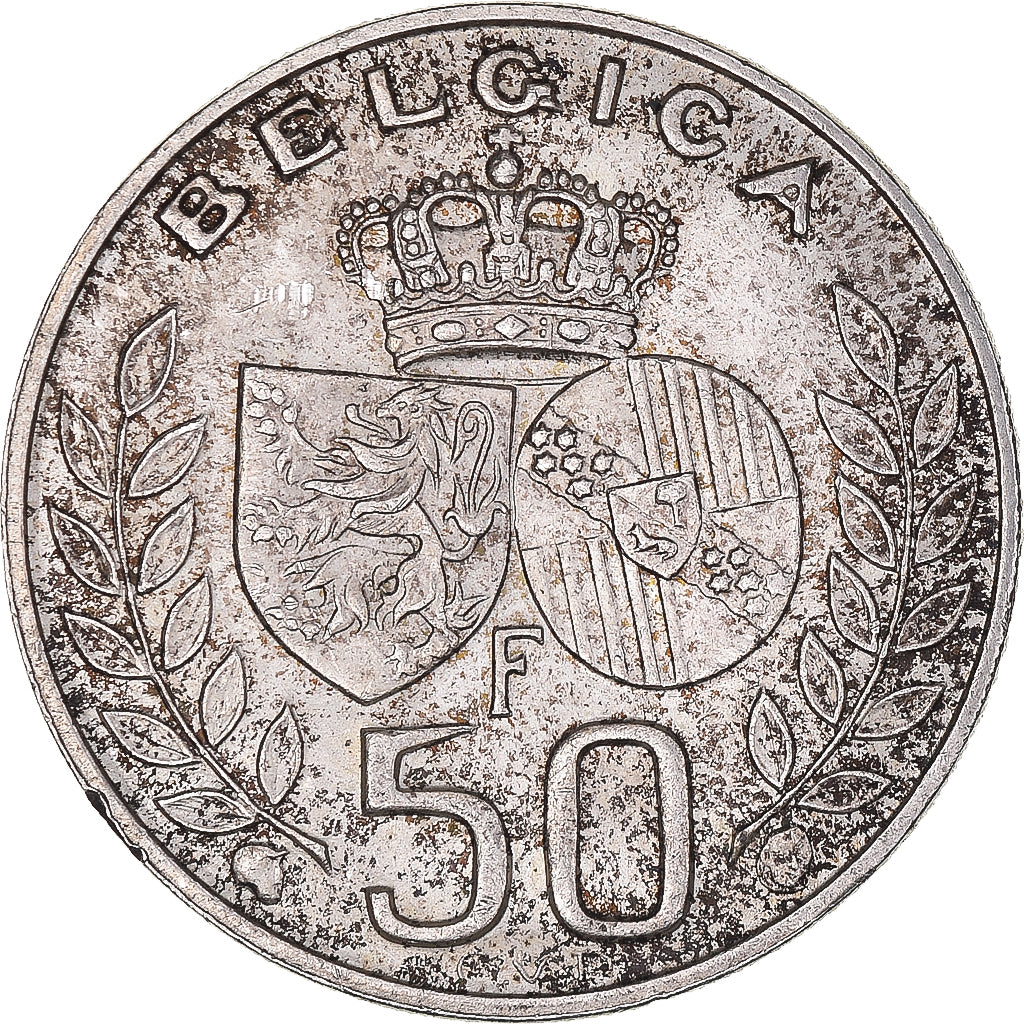 Monnaie, Belgique, Baudouin I, 50 Francs, 50 Frank, 1960, TTB+, Argent, KM:152.1