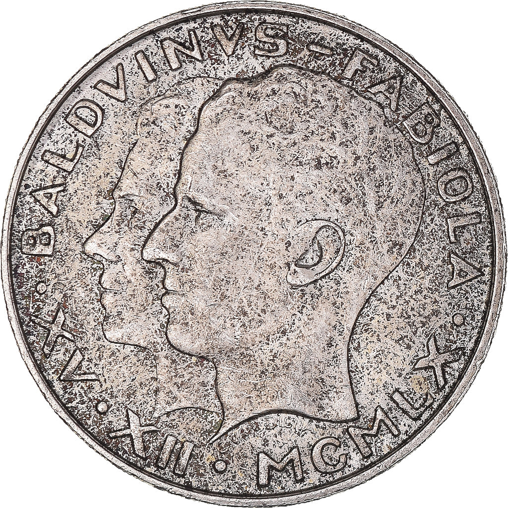 Coin, Belgium, Baudouin I, 50 Francs, 50 Frank, 1960, AU(50-53), Silver