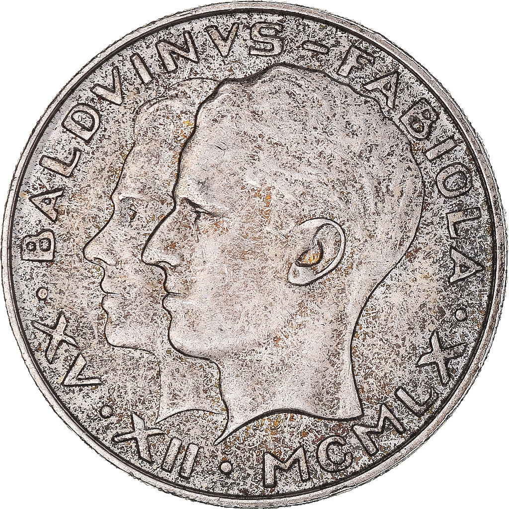 Moneta, Belgio, Baudouin I, 50 Francs, 50 Frank, 1960, BB+, Argento, KM:152.1