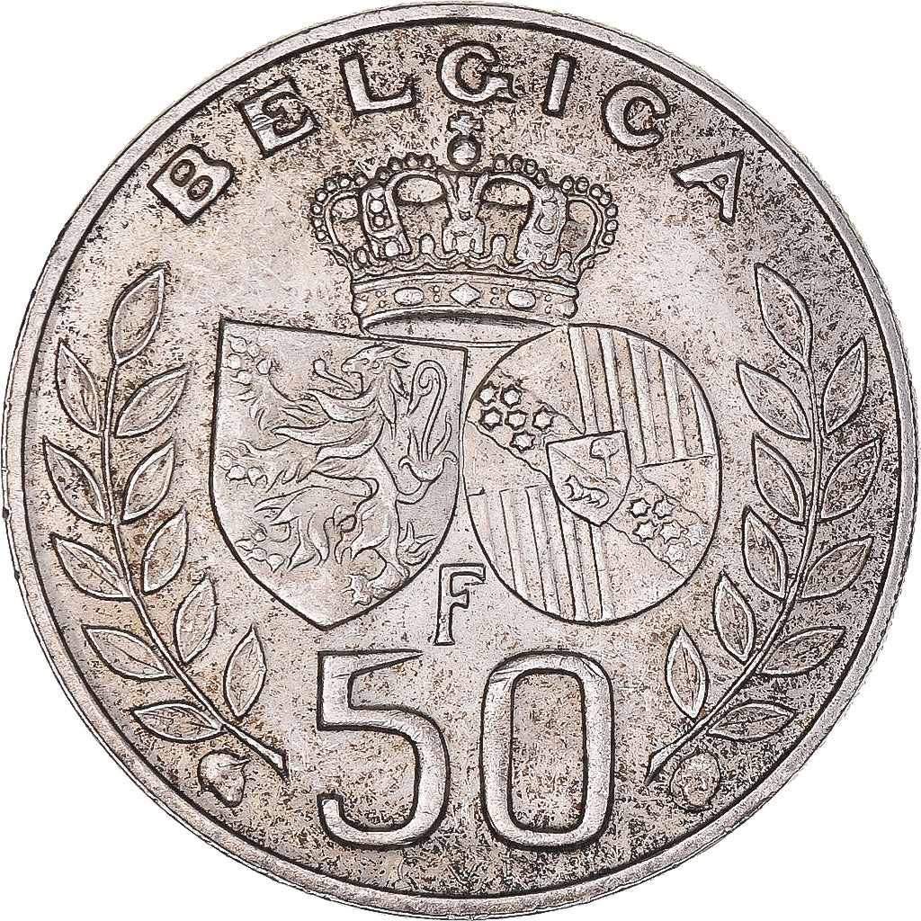 Moneta, Belgio, Baudouin I, 50 Francs, 50 Frank, 1960, BB+, Argento, KM:152.1