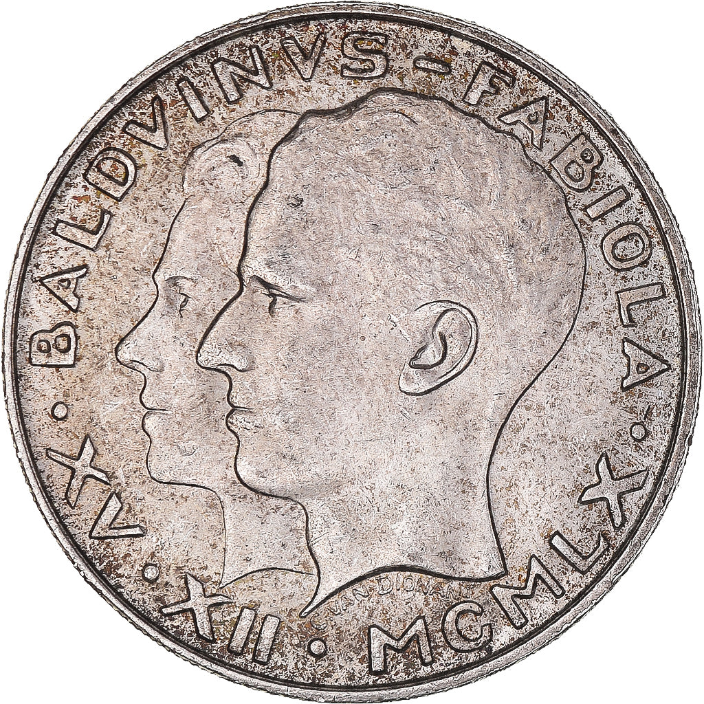 Monnaie, Belgique, Baudouin I, 50 Francs, 50 Frank, 1960, TTB+, Argent, KM:152.1