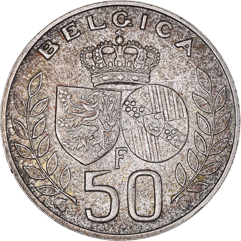 Monnaie, Belgique, Baudouin I, 50 Francs, 50 Frank, 1960, TTB+, Argent, KM:152.1