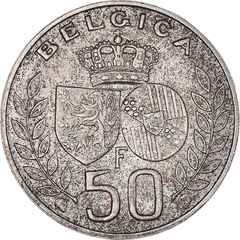 Munten, België, Baudouin I, 50 Francs, 50 Frank, 1960, ZF+, Zilver, KM:152.1