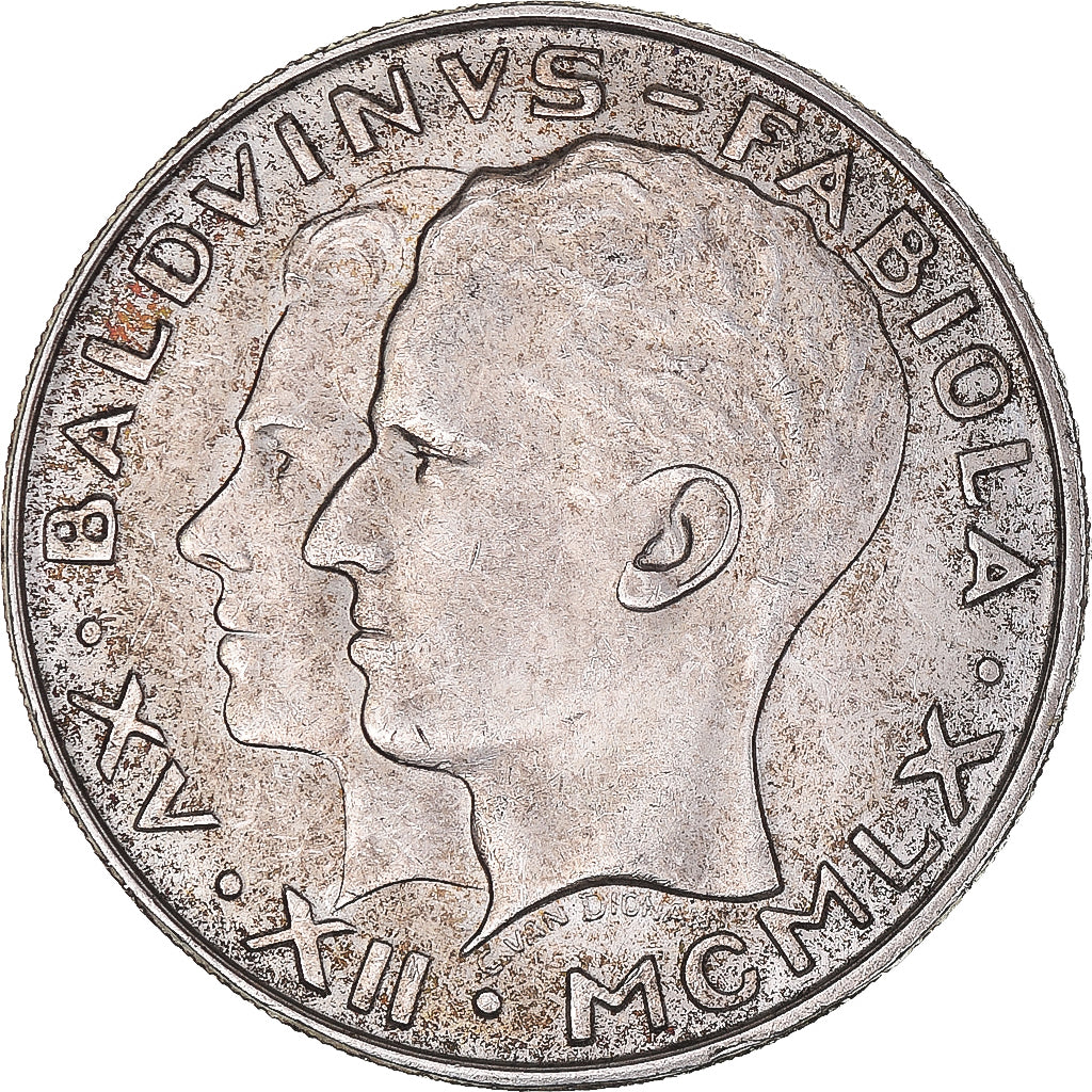 Moneta, Belgio, Baudouin I, 50 Francs, 50 Frank, 1960, BB+, Argento, KM:152.1