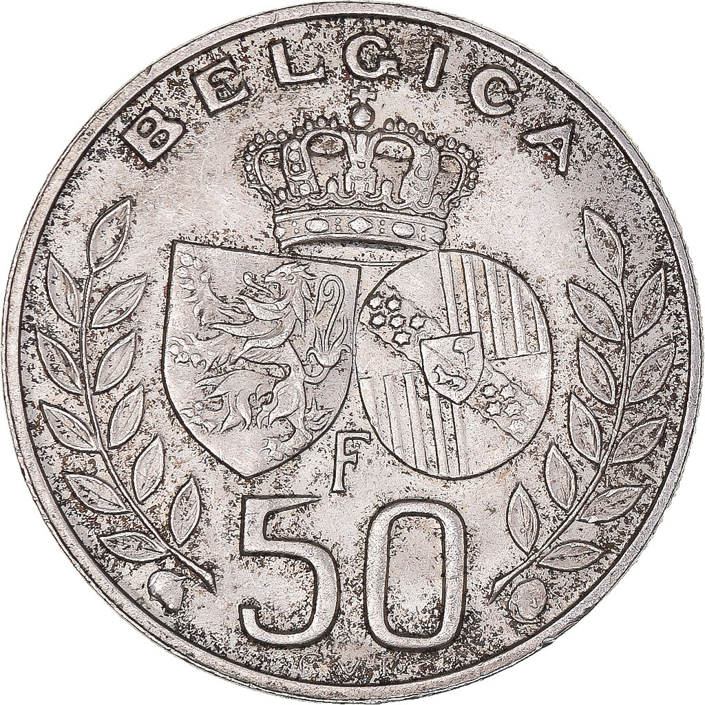 Moneta, Belgio, Baudouin I, 50 Francs, 50 Frank, 1960, BB+, Argento, KM:152.1