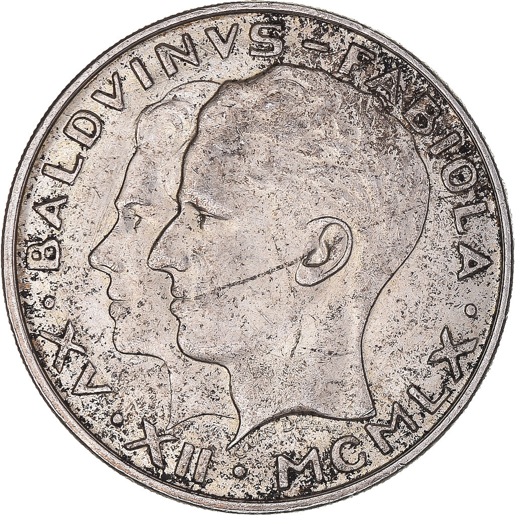 Münze, Belgien, Baudouin I, 50 Francs, 50 Frank, 1960, SS+, Silber, KM:152.1