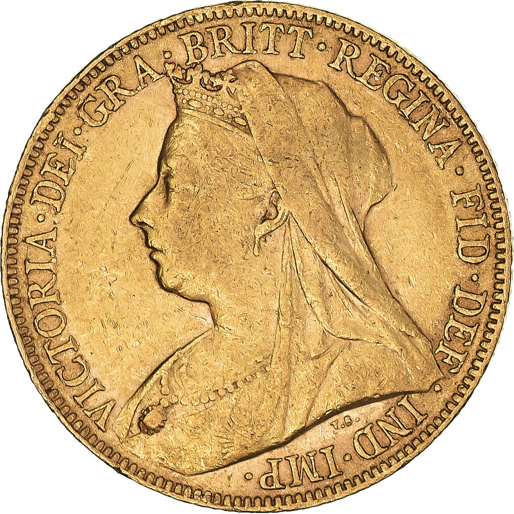 Coin, Australia, Victoria, Sovereign, 1899, Perth, EF(40-45), Gold, KM:13