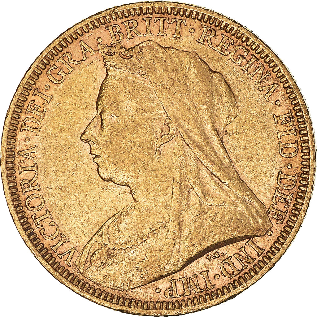Coin, Australia, Victoria, Sovereign, 1894, Melbourne, EF(40-45), Gold, KM:13