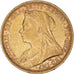 Coin, Australia, Victoria, Sovereign, 1894, Melbourne, EF(40-45), Gold, KM:13