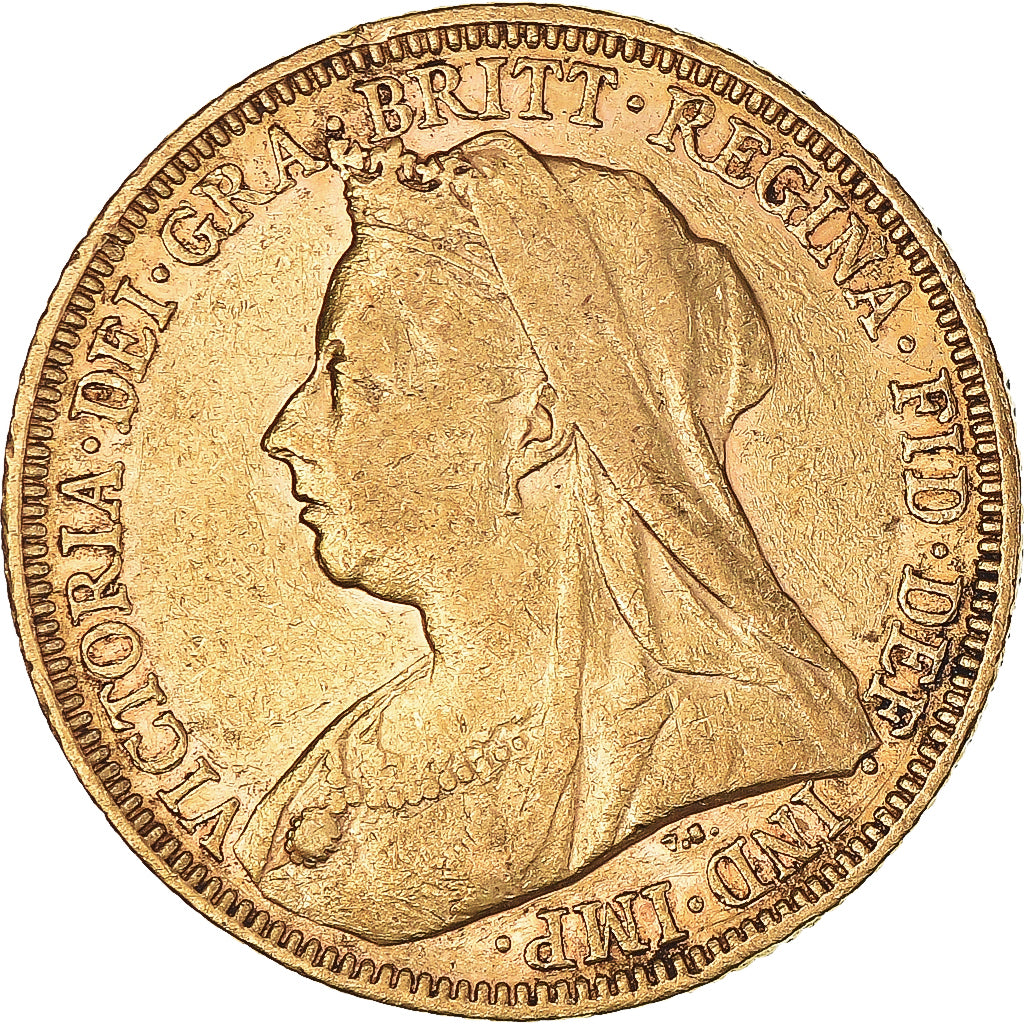 Coin, Australia, Victoria, Sovereign, 1895, Melbourne, EF(40-45), Gold, KM:13
