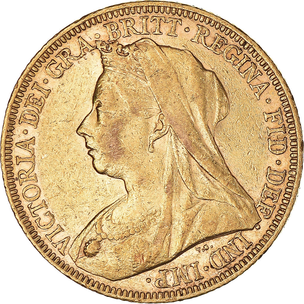 Münze, Australien, Victoria, Sovereign, 1895, Melbourne, SS+, Gold, KM:13