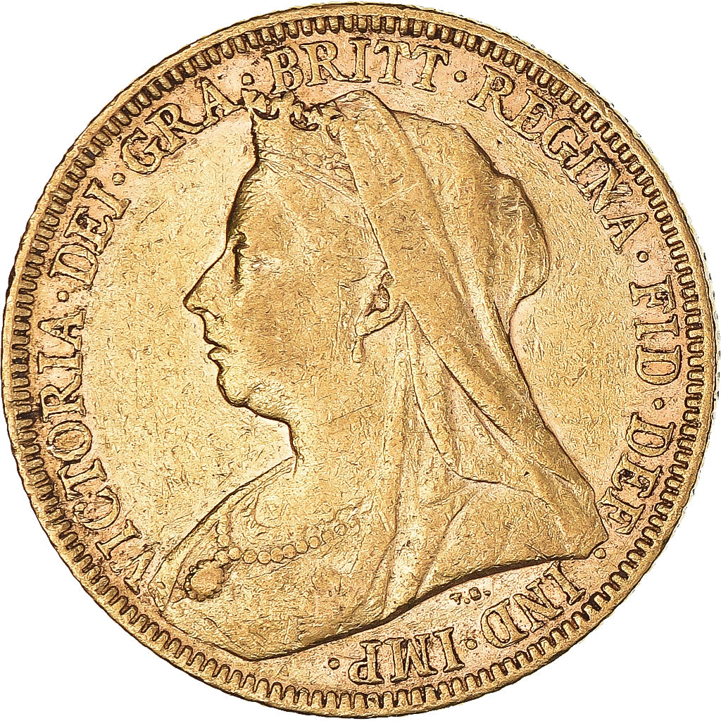 Moneda, Australia, Victoria, Sovereign, 1897, Melbourne, MBC+, Oro, KM:13