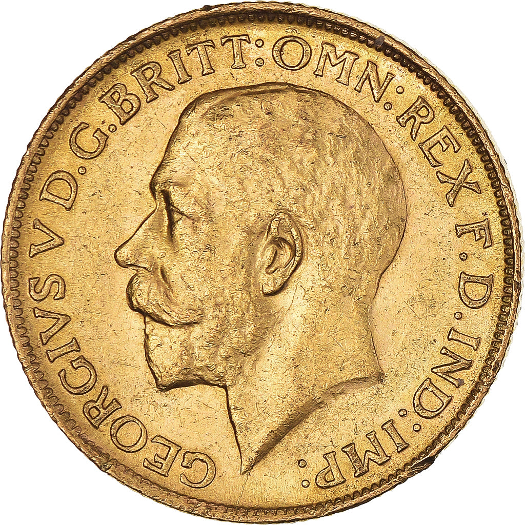 Moeda, Austrália, George V, Sovereign, 1918, Sydney, AU(50-53), Dourado, KM:29