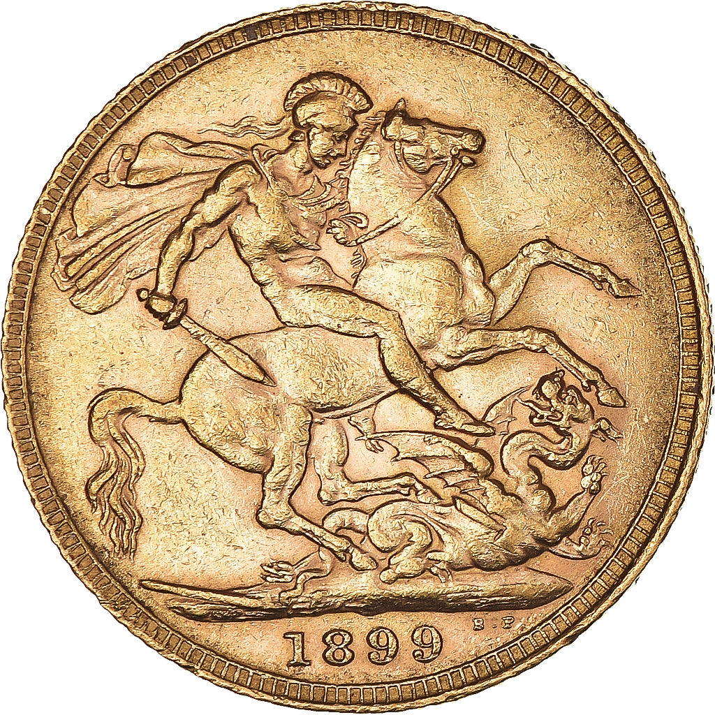 Münze, Großbritannien, Victoria, Sovereign, 1899, SS+, Gold, KM:785