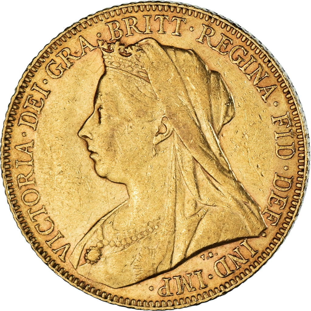 Monnaie, Grande-Bretagne, Victoria, Sovereign, 1900, TTB+, Or, KM:785