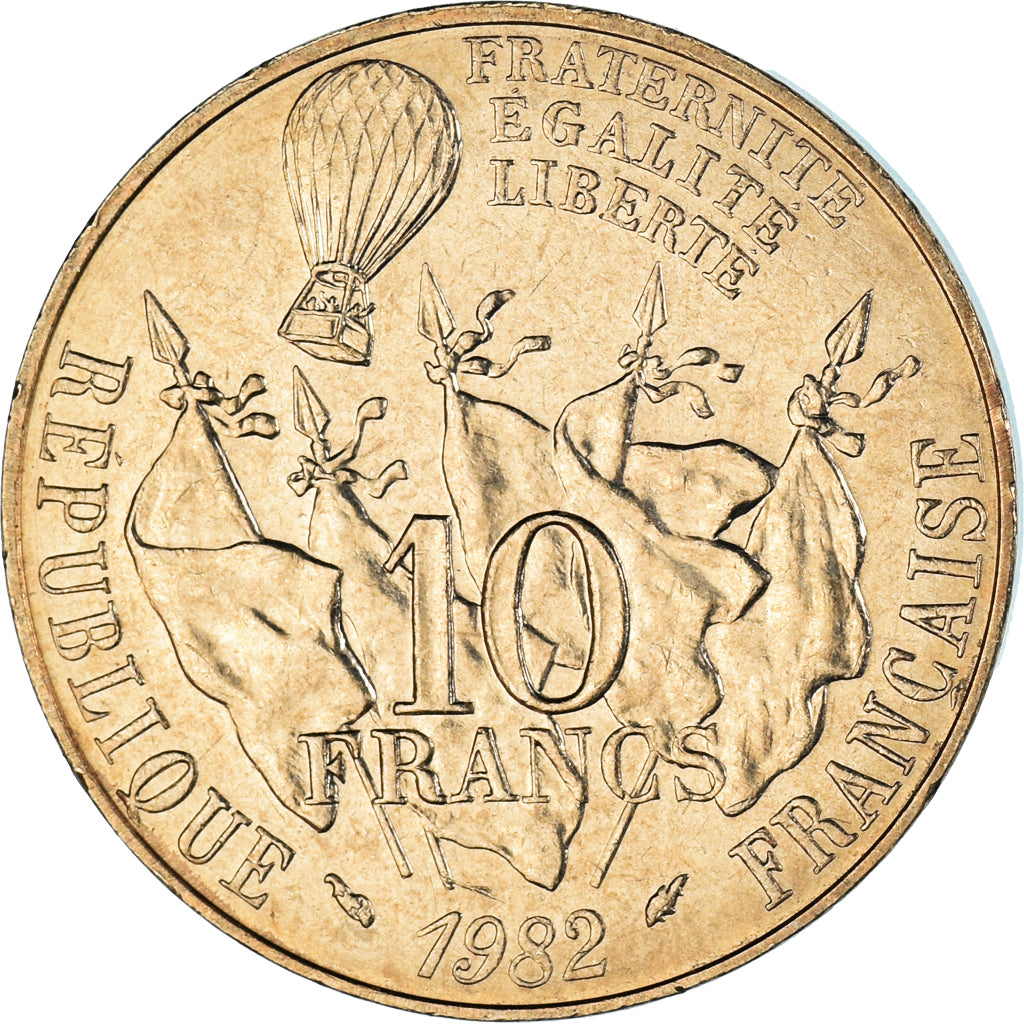 Moneta, Francia, Gambetta, 10 Francs, 1982, Paris, SPL, Nichel-bronzo, KM:950