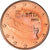 Grecia, 5 Euro Cent, 2009, Athens, SPL-, Acciaio placcato rame, KM:183