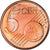 Greece, 5 Euro Cent, 2009, Athens, AU(55-58), Copper Plated Steel, KM:183