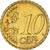 Greece, 10 Euro Cent, 2009, Athens, AU(55-58), Brass, KM:211