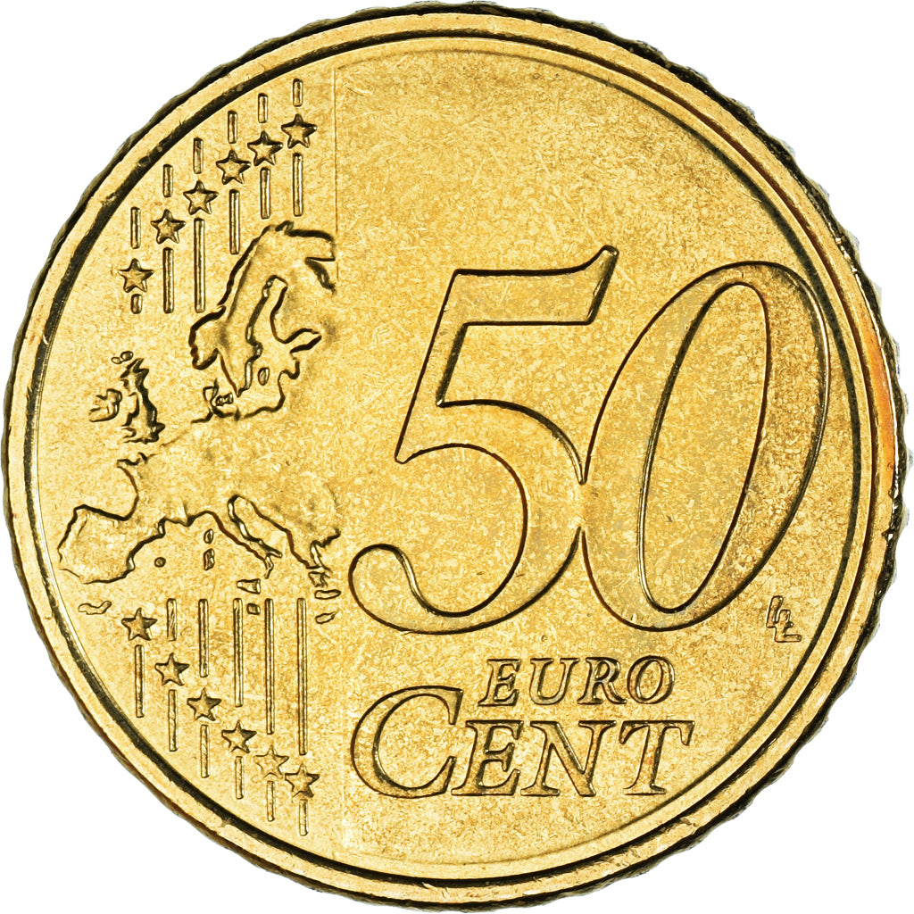 Greece, 50 Euro Cent, 2009, Athens, AU(55-58), Brass, KM:213