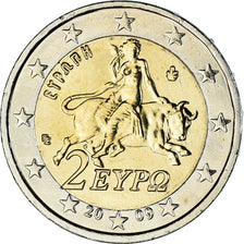 Grecja, 2 Euro, 2009, Athens, MS(60-62), Bimetaliczny, KM:215