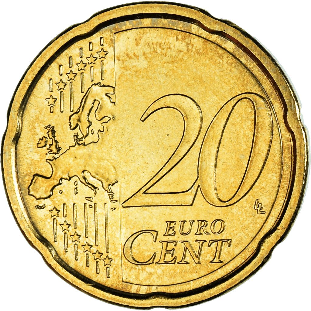 San Marino, 20 Euro Cent, 2013, Rome, AU(55-58), Brass, KM:483