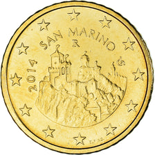 San Marino, 50 Euro Cent, 2014, Rome, MS(60-62), Brass, KM:484