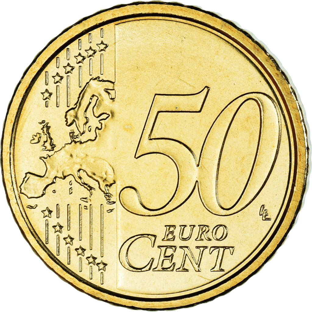 San Marino, 50 Euro Cent, 2014, Rome, MS(60-62), Brass, KM:484