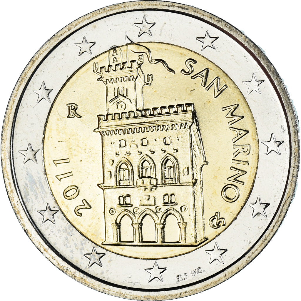 San Marino, 2 Euro, 2011, Rome, VZ+, Bi-Metallic, KM:447