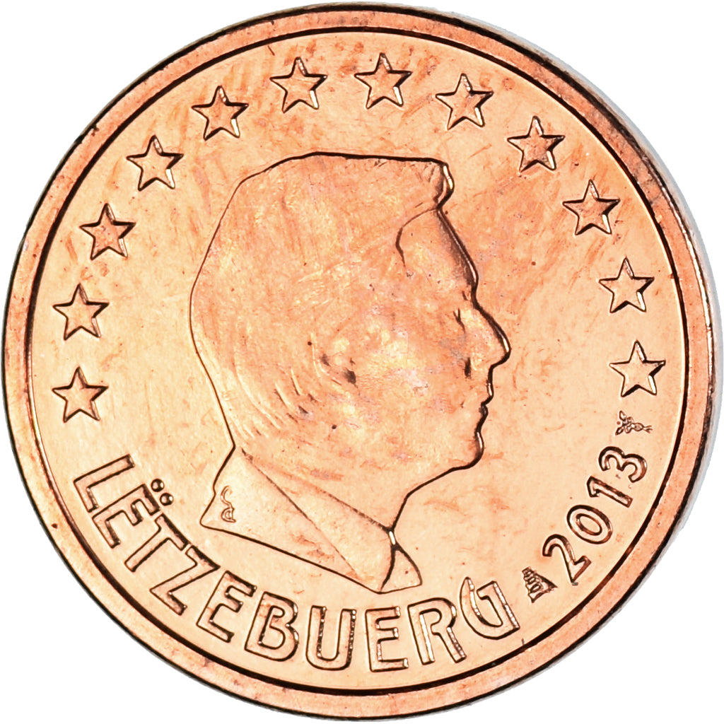 Lussemburgo, Euro Cent, 2013, SPL-, Acciaio placcato rame, KM:75