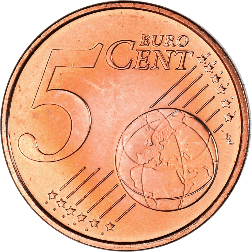 Luxemburgo, 5 Euro Cent, 2013, AU(55-58), Aço Cromado a Cobre, KM:77