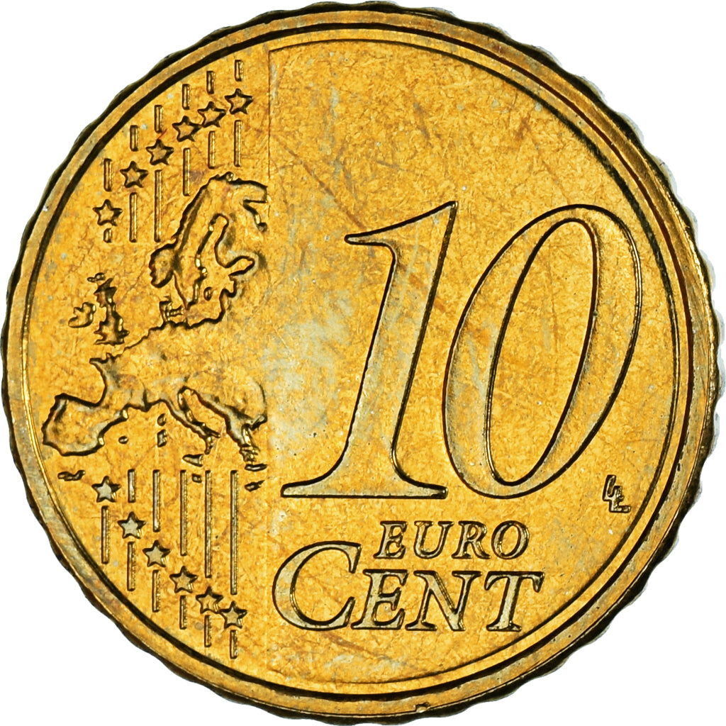 Luxemburgo, 10 Euro Cent, 2013, EBC, Latón, KM:89