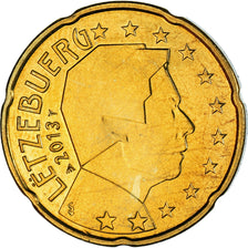 Lussemburgo, 20 Euro Cent, 2013, SPL-, Ottone, KM:90