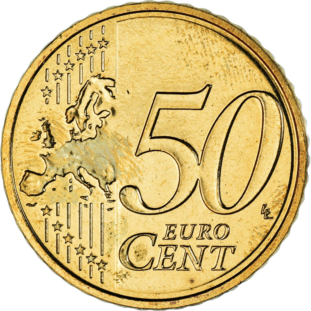 Luxemburgo, 50 Euro Cent, 2013, AU(55-58), Latão, KM:91