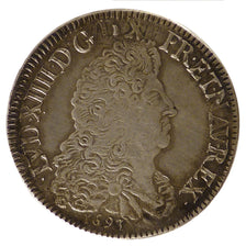 FRANCE, Écu aux 8 L, Ecu, 1693, Dijon, KM #275.13, AU(55-58), Silver, Gadoury ..