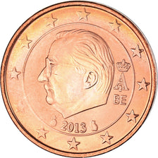 Belgium, 2 Euro Cent, 2013, Brussels, AU(55-58), Copper Plated Steel, KM:275
