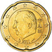 Belgium, 20 Euro Cent, 2011, Brussels, AU(55-58), Brass, KM:278