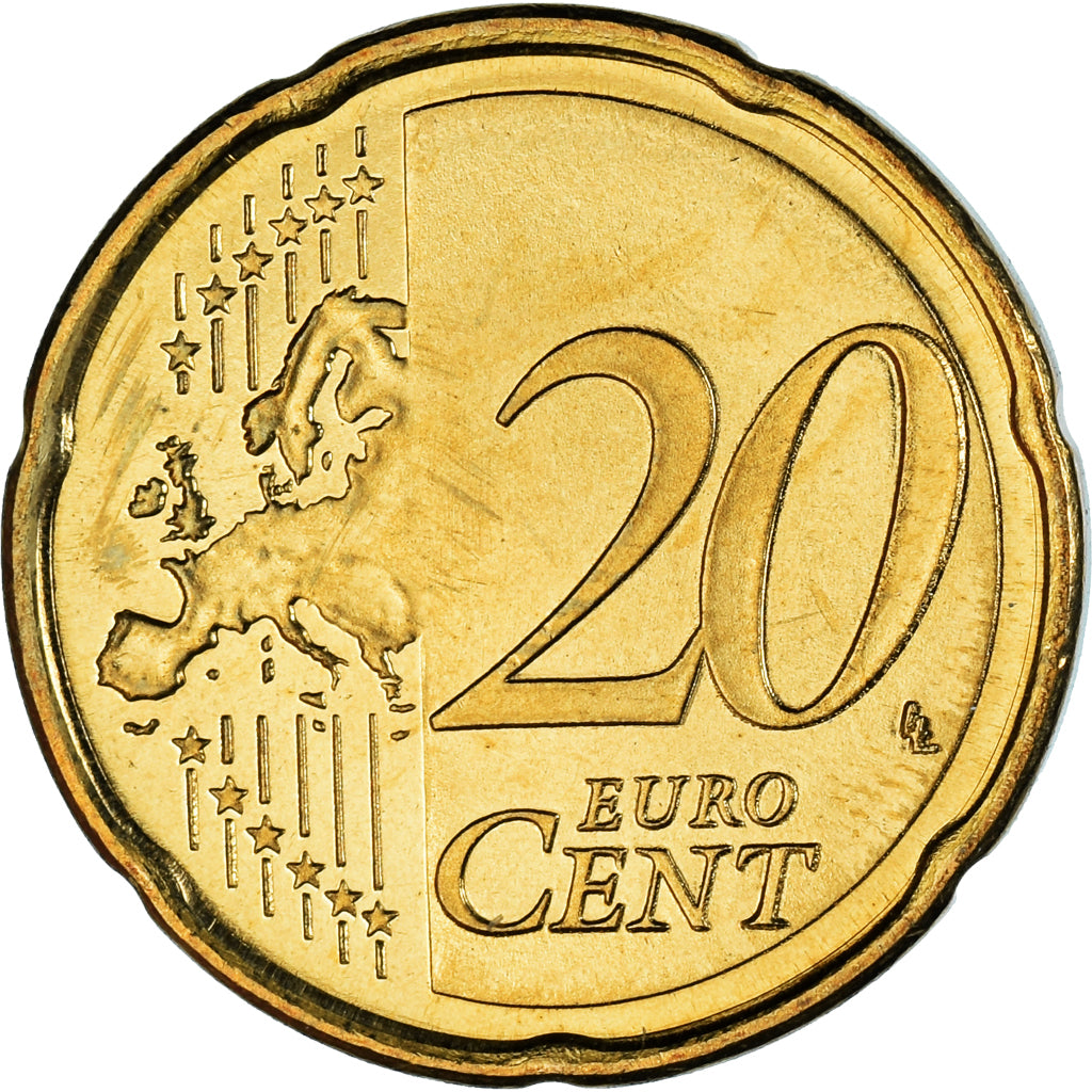 Monnaie, Slovénie, 20 Euro Cent, 2007, Vantaa, SUP, Laiton, KM:72