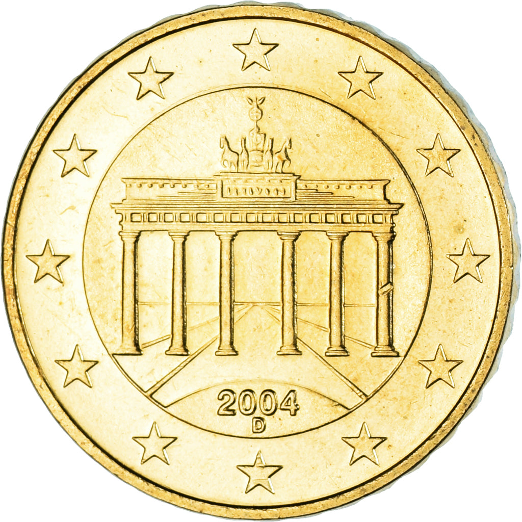 GERMANIA - REPUBBLICA FEDERALE, 10 Euro Cent, 2004, Munich, SPL-, Ottone, KM:210