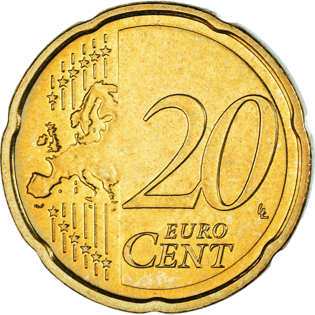 République fédérale allemande, 20 Euro Cent, 2015, Stuttgart, SUP, Laiton